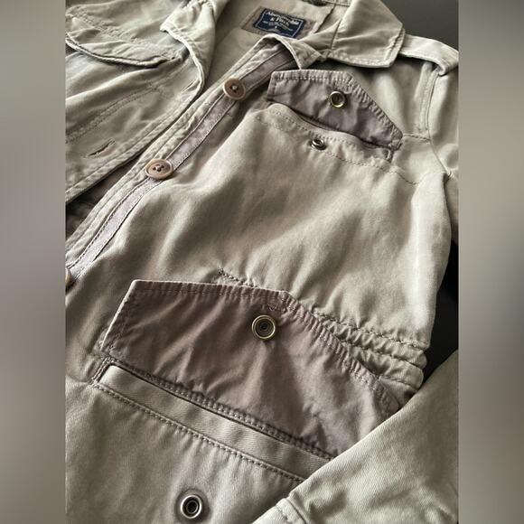 ABERCROMBIE & FITCH Green Utility Jacket Ladies sz S - Picture 4 of 6